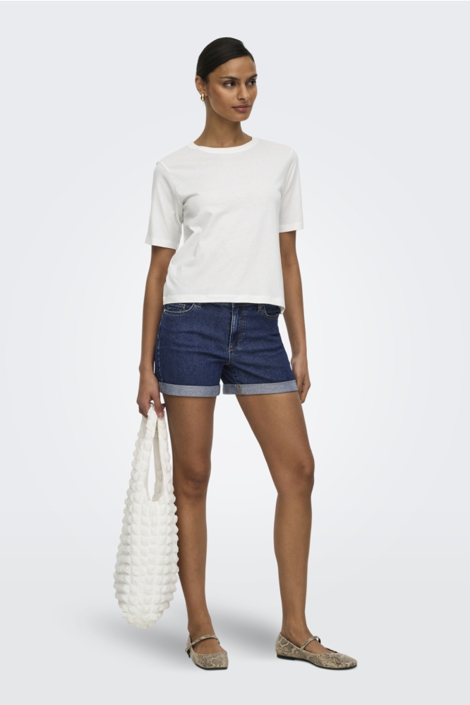 Jacqueline de Yong blauwe dames korte broek | Model