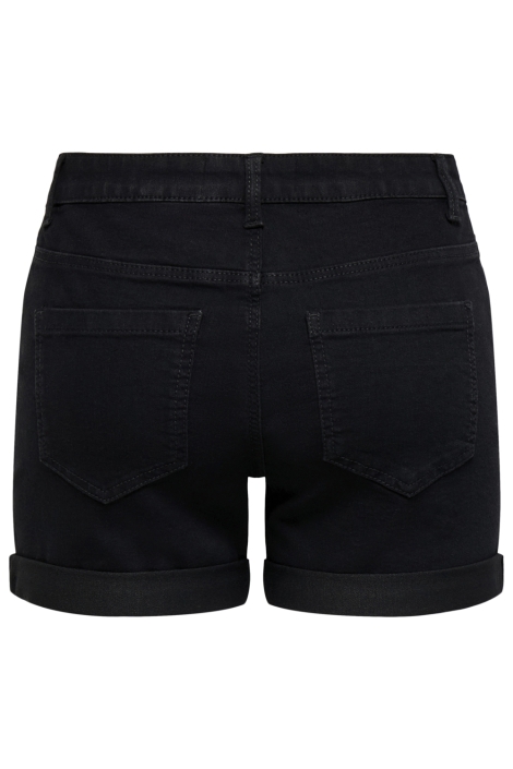 Jacqueline de Yong zwarte dames korte broek | Achteraanzicht