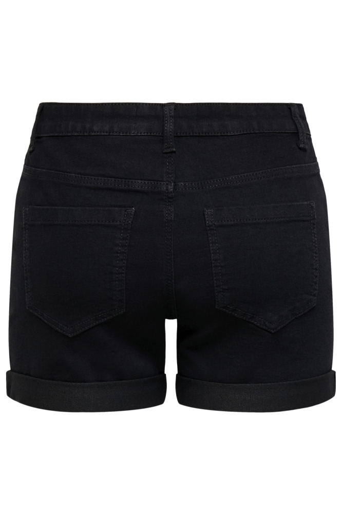 Jacqueline de Yong zwarte dames korte broek | Achteraanzicht