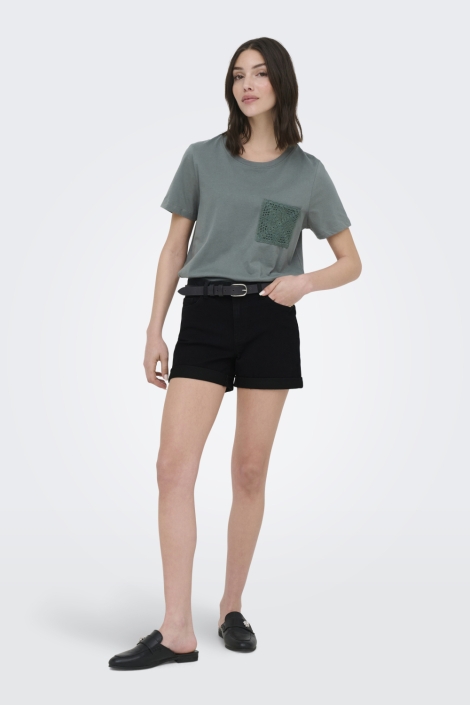 Jacqueline de Yong zwarte dames korte broek | Model