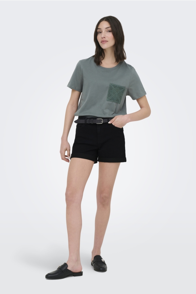 Jacqueline de Yong zwarte dames korte broek | Model