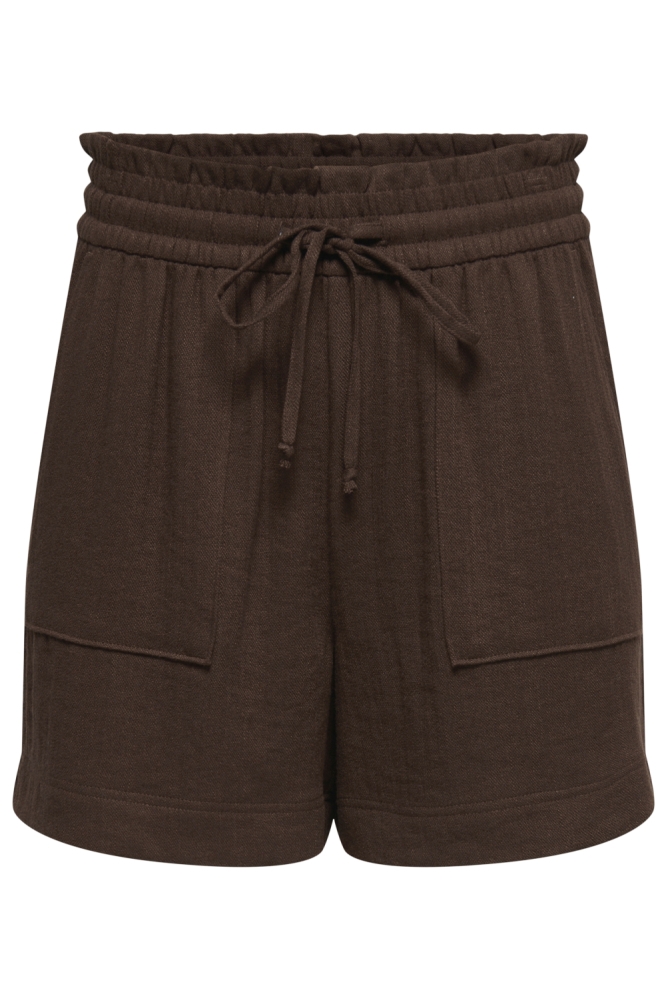 Jacqueline de Yong bruine dames korte broek | Vooraanzicht
