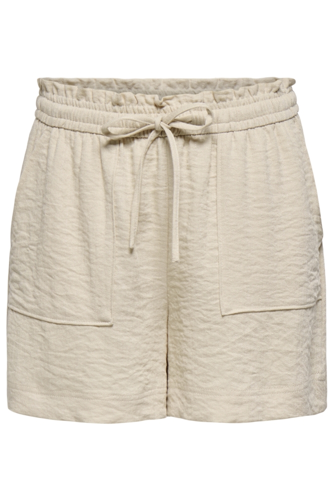 Jacqueline de Yong beige dames korte broek | Vooraanzicht