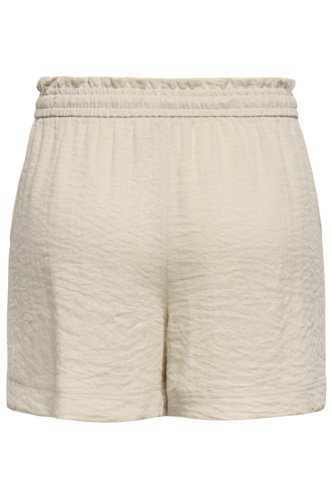 Jacqueline de Yong beige dames korte broek | Achteraanzicht