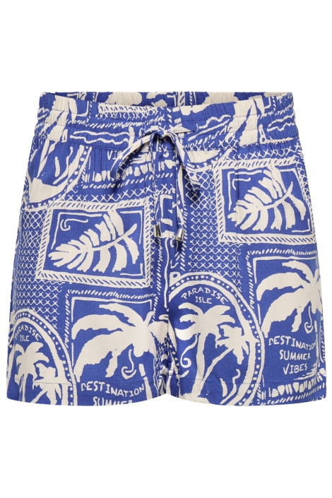 Jacqueline de Yong blauwe dames korte broek | Vooraanzicht