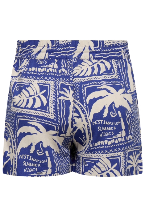 Jacqueline de Yong blauwe dames korte broek | Achteraanzicht
