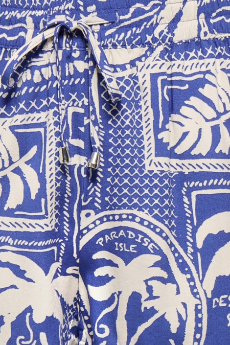 Jacqueline de Yong blauwe dames korte broek | Close up