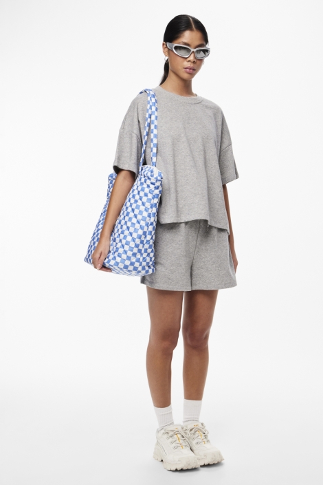 Pieces grijze dames korte broek | Model