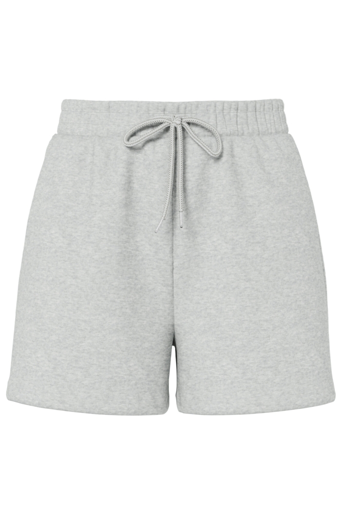 Pieces grijze dames korte broek | Vooraanzicht