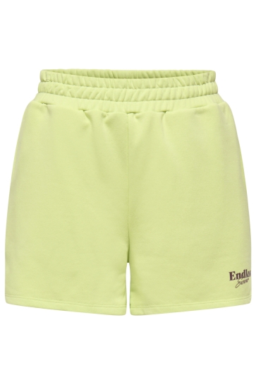 Only Korte broek ONLCORA PRINT SHORTS UB SWT 15347040 LIME SHERBET/ENDLESS EXOTIC ROOTS
