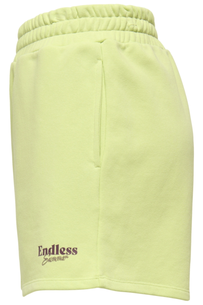 Only groene dames korte broek | Zijaanzicht