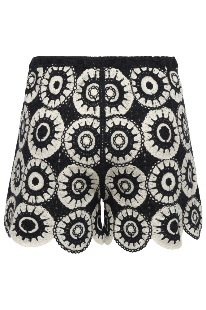 Only zwarte dames korte broek | Achteraanzicht