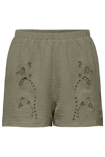 Only onlevalou mette embroidery shorts w Groen