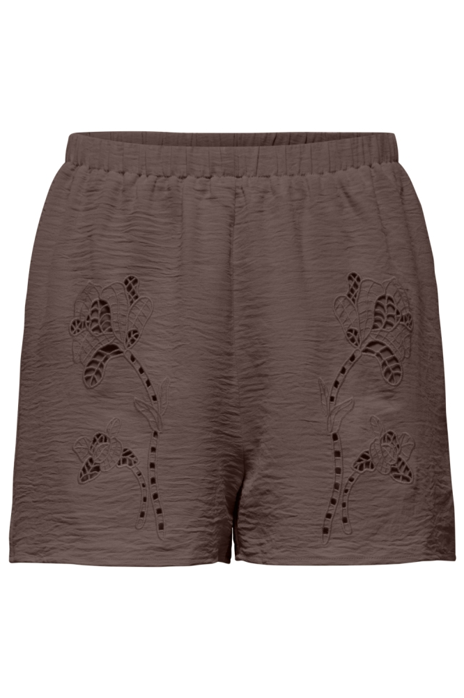 Only bruine dames korte broek | Vooraanzicht