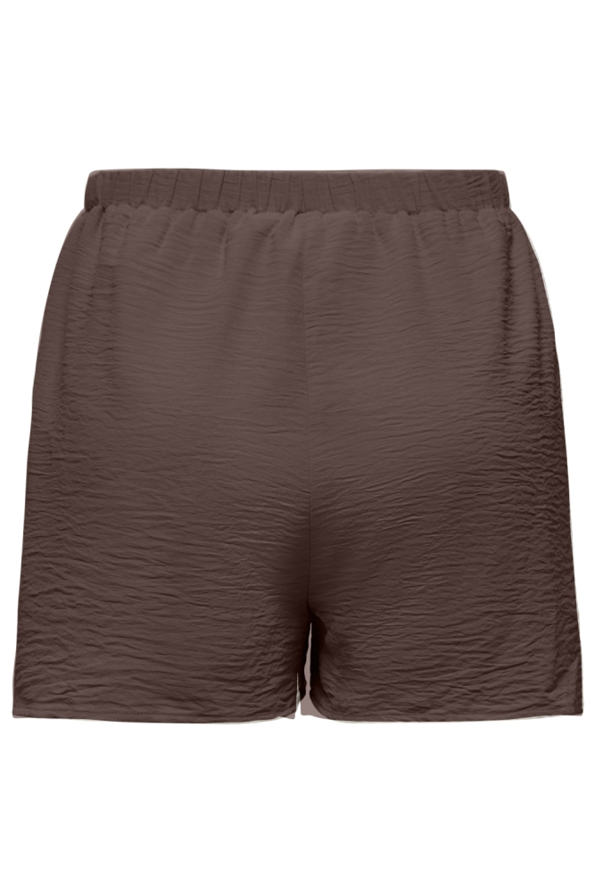 Only bruine dames korte broek | Achteraanzicht