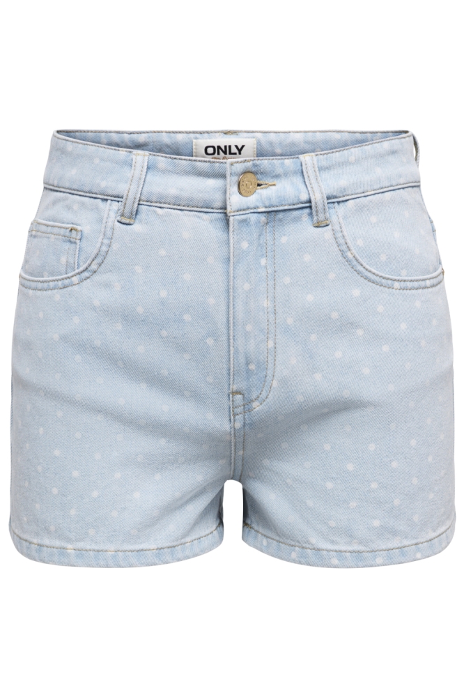 Only blauwe dames korte broek | Vooraanzicht