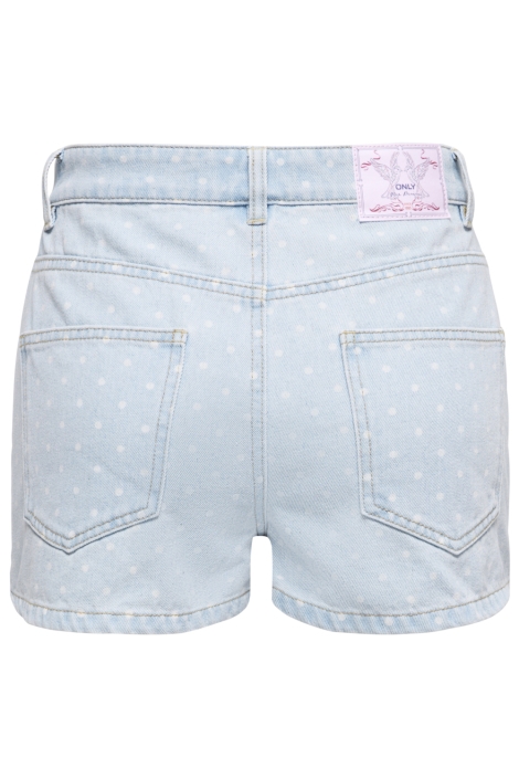 Only blauwe dames korte broek | Achteraanzicht