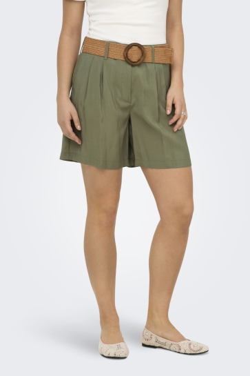Only onlibiza hw belt shorts pnt Groen