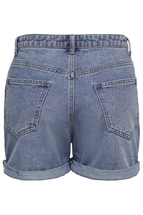 Only blauwe dames korte broek | Achteraanzicht