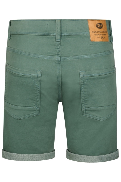 Petrol Industries groene heren korte broek | Achteraanzicht