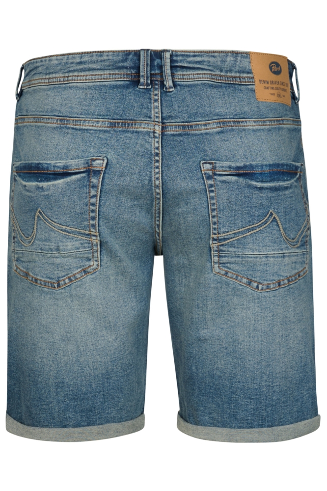 Petrol Industries blauwe heren korte broek | Achteraanzicht