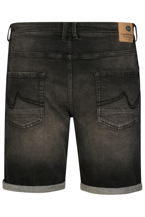 Petrol Industries zwarte heren korte broek | Achteraanzicht