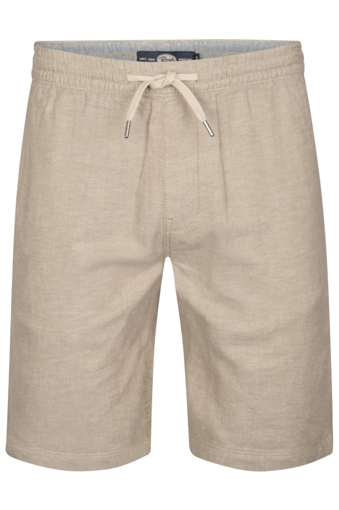 Petrol Industries zand heren korte broek | Vooraanzicht