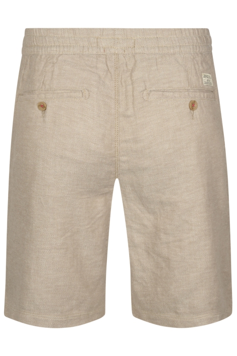 Petrol Industries zand heren korte broek | Achteraanzicht