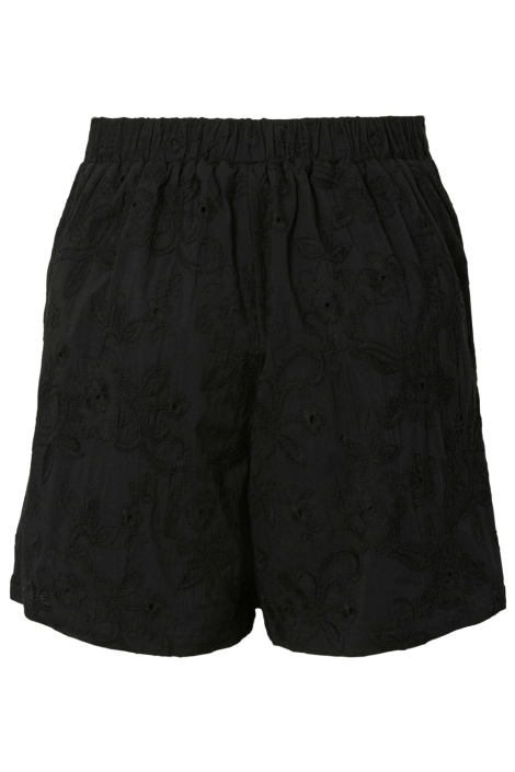 Pieces zwarte dames korte broek | Vooraanzicht