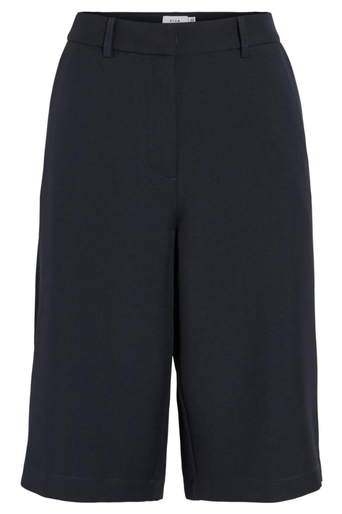 Vila blauwe dames korte broek | Vooraanzicht