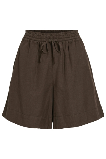 Vila Korte broek VITEVIRA HW LOOSE FIT SHORTS 14115683 SLATE BLACK