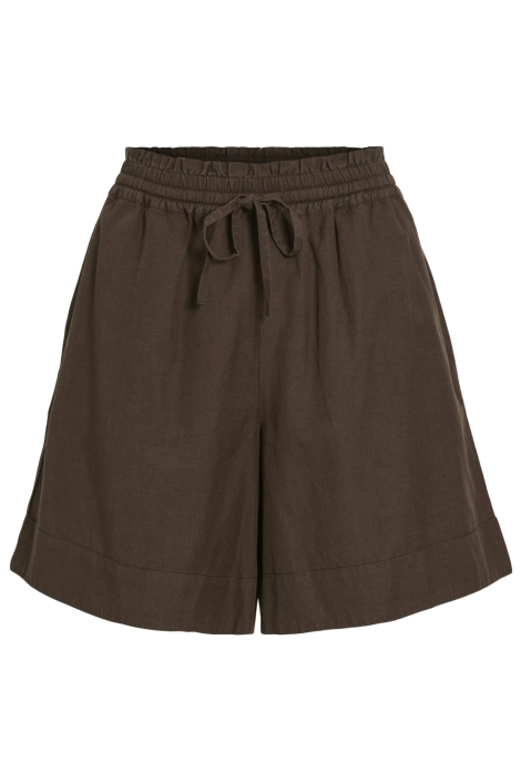 Vila bruine dames korte broek | Vooraanzicht