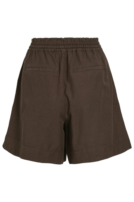 Vila bruine dames korte broek | Achteraanzicht