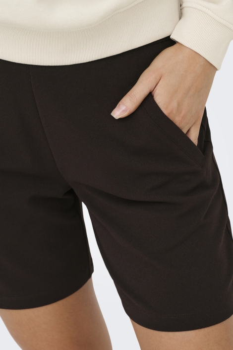 Jacqueline de Yong bruine dames korte broek | Close up