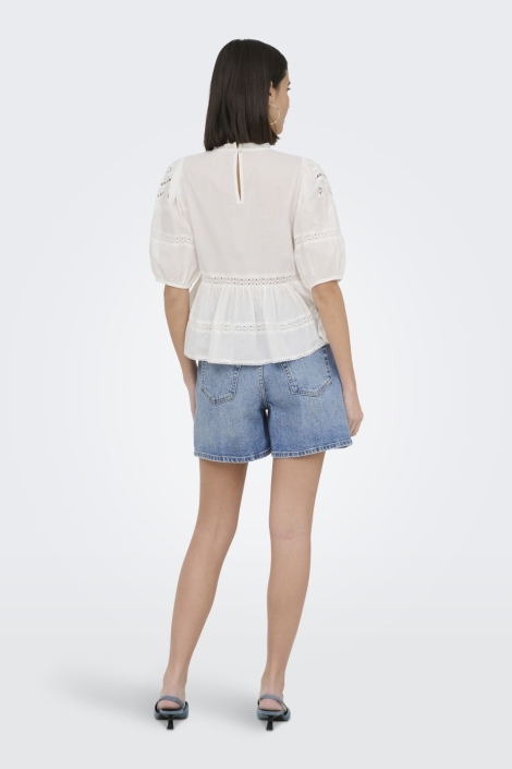 Jacqueline de Yong blauwe dames korte broek | Model