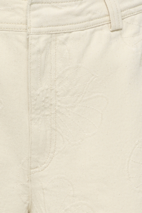 Jacqueline de Yong ecru dames korte broek | Close up