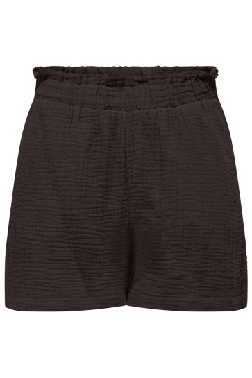 Jacqueline de Yong Korte broek JDYTHEIS LIFE MW SHORTS WVN DIA 15259755 CHOCOLATE TORTE