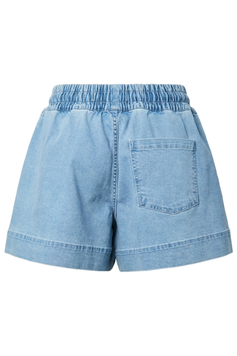 Pieces blauwe dames korte broek | Achteraanzicht