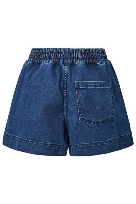 Pieces blauwe dames korte broek | Achteraanzicht