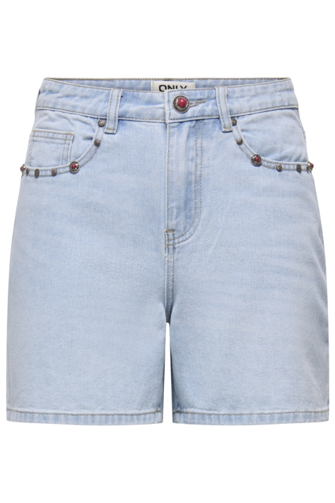 Only blauwe dames korte broek | Vooraanzicht