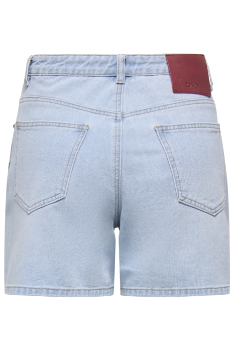 Only blauwe dames korte broek | Achteraanzicht