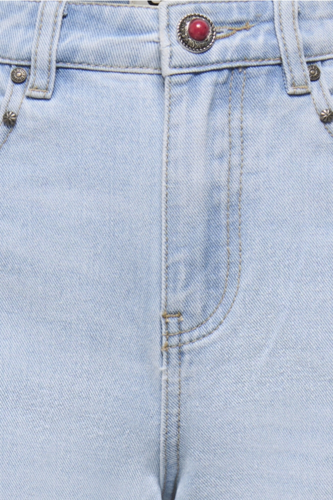 Only blauwe dames korte broek | Close up