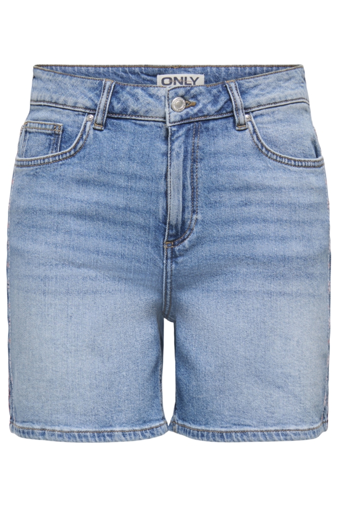 Only blauwe dames korte broek | Vooraanzicht