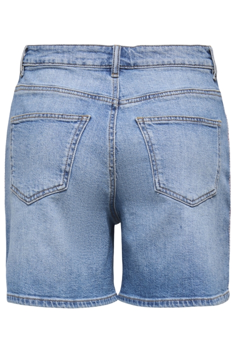 Only blauwe dames korte broek | Achteraanzicht