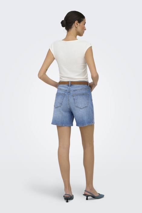Only blauwe dames korte broek | Model