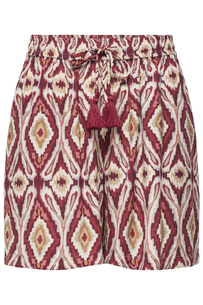 Only roze dames korte broek | Vooraanzicht