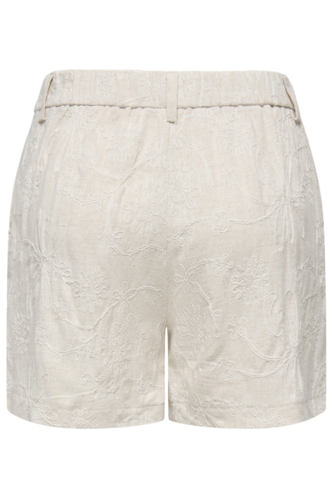 Only ecru dames korte broek | Achteraanzicht