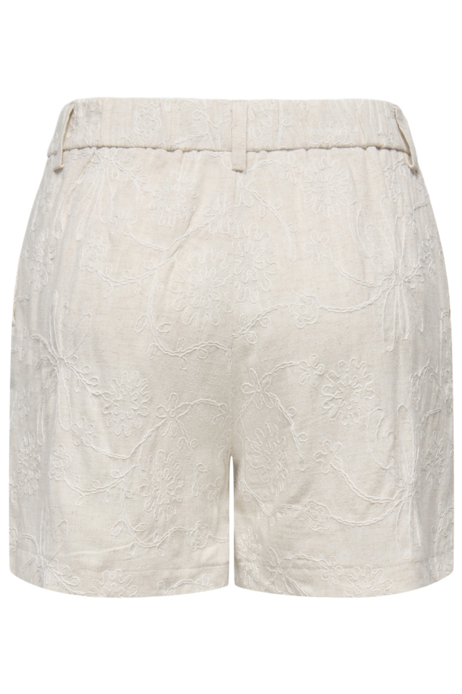 Only ecru dames korte broek | Achteraanzicht