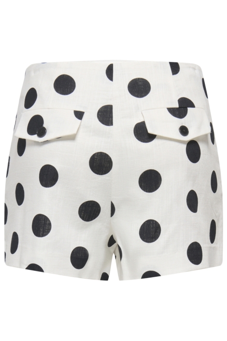 Only witte dames korte broek | Achteraanzicht