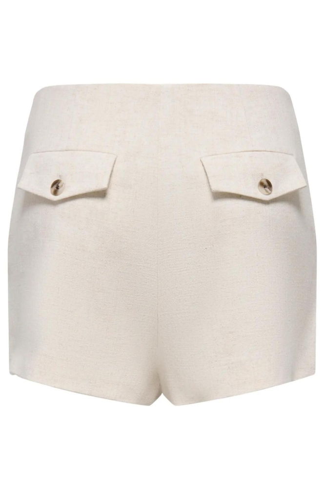 Only beige dames korte broek | Achteraanzicht